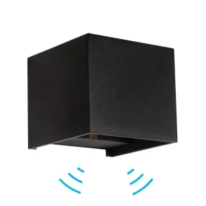 wandlamp zwart bewegingssensor