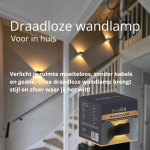 Draadloze wandlamp