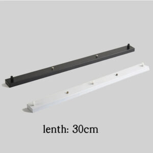 Plafondplaat 30cm 2 tot 5 lichtpunten - Zwart of Wit