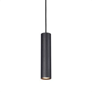 Langwerpige hanglamp - zwart