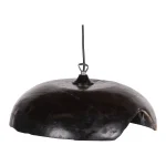 Hanglamp teak zwart 40cm