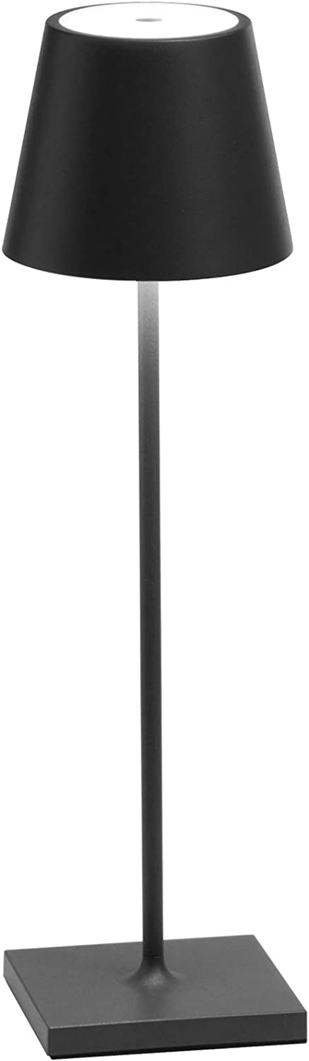 Tafellamp oplaadbaar Italiaans design zwart