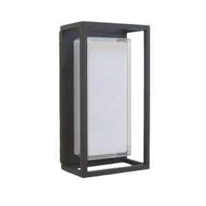 Wandlamp zwart hoekig