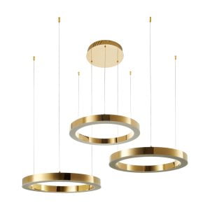 Hanglamp van staal goud