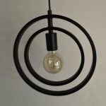 Industriële hanglamp ronde ringen 30cm