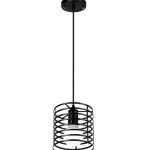 Industriële hanglamp zwart 16cm