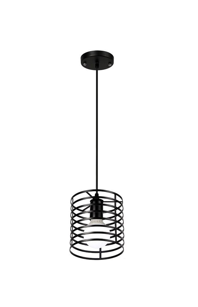 Industriële hanglamp zwart 16cm