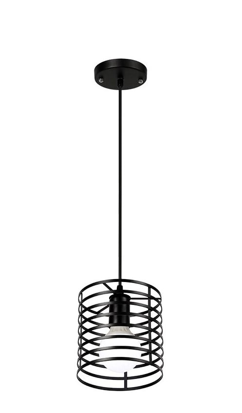 Industriële hanglamp zwart 16cm
