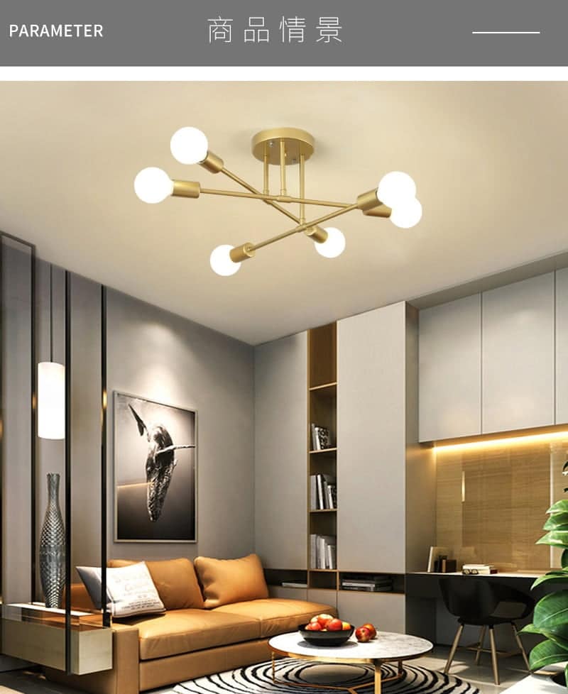 moderne plafondlamp zwart goud